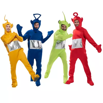 Anime Teletubbies Costumes Unisex Adult Jumpsuit Party Fancy Dress Costumes • $60.98