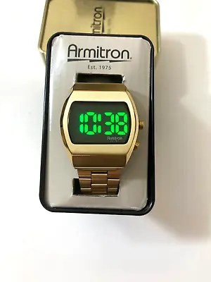 Armitron Sport Retro Men's Digital Bracelet Watch 40/8475BGGP • $26.95