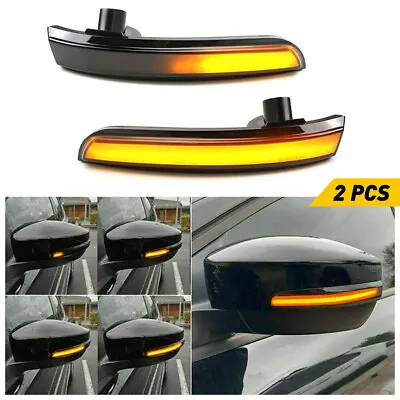 Fits Ford Kuga Escape EcoSport Focus MK3 Amber LED Side Mirror Turn Signal Light • $18.99