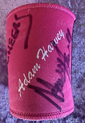 $15 • Buy ADAM HARVEY Signed Stubby Holder - Can Cooler- Pink