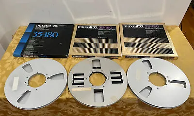 Maxell UD 35-180 1/4  10.5  Metal Reel To Reel Tapes 4 Maxell And 2 Total  6 • $250