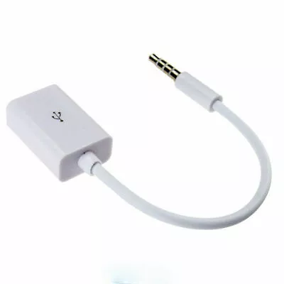 3.5mm Male AUX Audio Plug Jack To USB 2.0 Female Converter Cable Cord Car MP3 US • $6.99