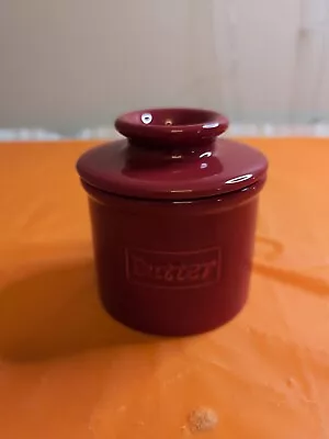 Butter Bell - The Original Butter Bell Crock By L. Tremain-French Ceramic Red. • $14.50