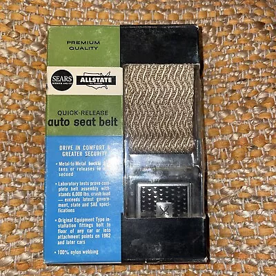 Sears Allstate Vintage Beige Quick-release Auto Seat Belt 6437 Rare New • $35