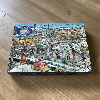 Gibsons 1000 Piece Jigsaw Puzzle - I Love Winter By Mike Jupp • £4.49