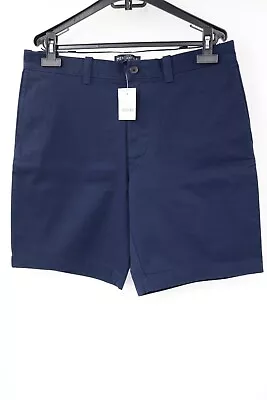 NWT J CREW Shorts Mens 33 9  Mercantile Gramercy Flex Cotton Chino Navy Blue • $21.99