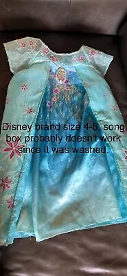 Pre-owned Elsa Blue Costume Dress Size 4-6 Small • $10