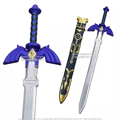 36.5” Foam Master Zelda Link Sword Fantasy Legend Video Game Prop With Scabbard • $28.98