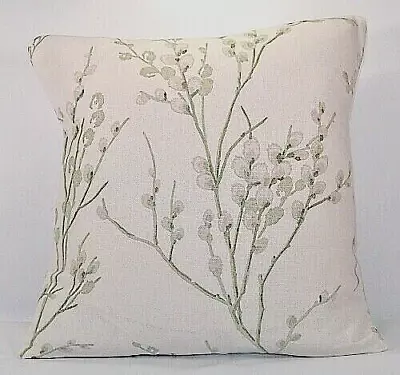 Handmade Cushion Cover In Laura Ashley Pussy Willow Hedgerow Off White  • £14.99