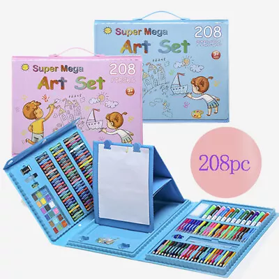 £14.99 • Buy 208 Pcs Art Set Kids Childrens Colouring Drawing Painting Arts & Crafts Case UK