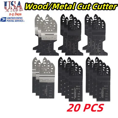 20Pcs Oscillating Multi Tool Saw Blades Wood Metal Cut Cutter For Dewalt Fein US • $20.69