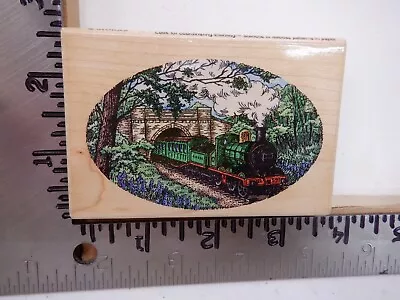 Stampendous M066 Bluebell Railway Mo Train Wood Rubber Stamp Euc L4150 • $6.95