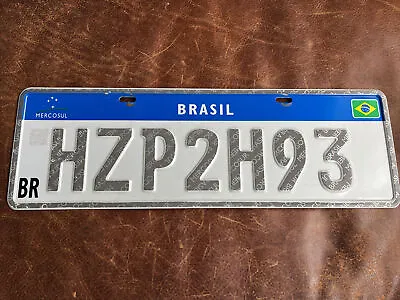 Brazil 🇧🇷 ￼ License Plate  Brazilian Sergipe BRASIL MERCOSUL Mercosur Tag • $92.75