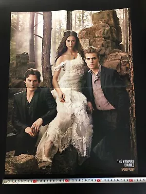 Vampire Diaries Nina Dobrev/Ian Somerhalder/Paul Wesley B/w Metallica Poster • $19.99
