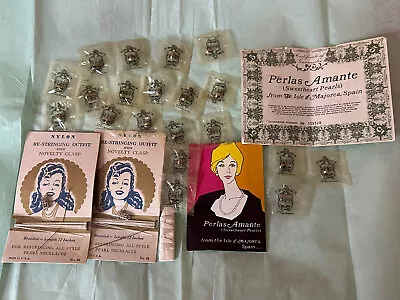 Rare Vintage Sweetheart 20 Loose Pearls Majorca Spain With Nylon String Kit • $60