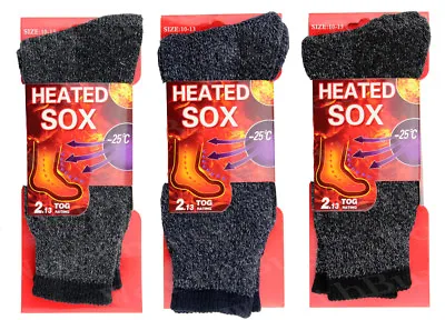 New 3 Pairs Mens Heated Winter Warm Thermal Boot Heavy Duty Sox Socks Size 10-13 • $10.95