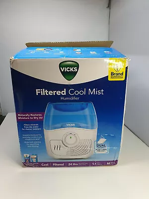 Vicks Filtered Cool Mist Humidifier 1.1gal Model VEV400V1 • $19.99