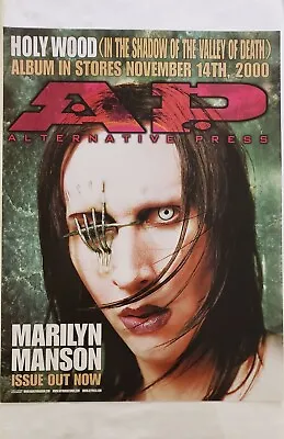 Marilyn Manson Holy Wood A.P. Magazine Original 2000 18x24 Record Promo Poster • $19.99