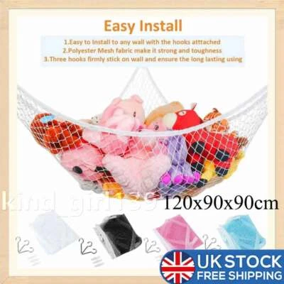 £5.92 • Buy Hammock Mesh Net Soft Teddy Bear Toy Large Toy Children Nursery Storage Bedroom