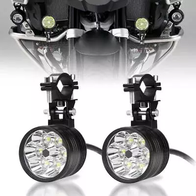 3 Modes LED Spot Light Auxiliary Motorcycle Headlight Hi-Lo Driving Fog Lamp 2PC • $25.98