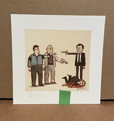 Reservoir Dogs Scott C Great Showdowns Tarantino 5x5 Art Print NT Mondo Mint OOP • $69.99