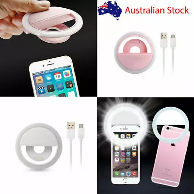 $5.83 • Buy Clip On Ring Light Selfie Light Portable LED Light Rechargeable TikTok IPhone