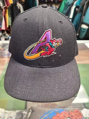 Vtg 90s Akron Aeros Fitted Hat Minor League Baseball 6 7/8 New Era 59/50 • $17.10