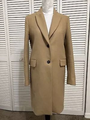 Zara Manteco Camel Wool  Blend Women’s Coat Size Small RN77302 • $75