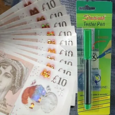 £4.99 • Buy Money Tester Pens Counterfeit Forged Fake Detector Marker Bank Note Checker 