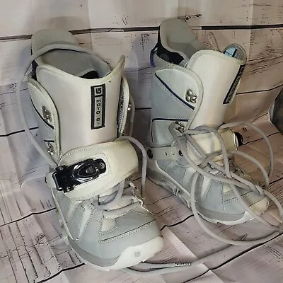 Burton Moto SI Snowboard Boots Womens Size 7 Step In Gray Lace Up • $50