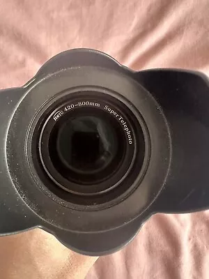 JINTU 420-800mm Telephoto Camera Zoom Lenses F/8.3-16 Manual MF For All SLR • £50