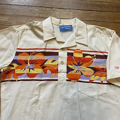 Vintage OP Ocean Pacific Polo Shirt Sunwear Hawaiian Beach Surf 70s 80s Skate • $200