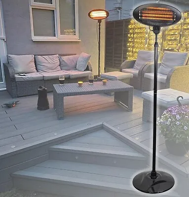 £18.95 • Buy Patio Heater With Free-Standing Design & Infrared Adjustable Heat