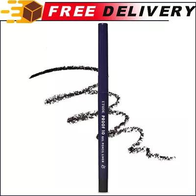 ETUDE Proof 10 Gel Pencil Liner 0.3g (#1 Black) (21AD) Creamy Gel Texture • $11.25