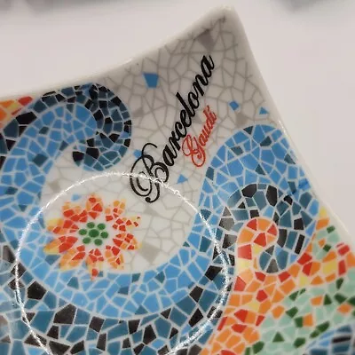 Gaudi Barcelona Bowl - Barcelona Spain Multi-Colored Mosaic Art Bowl - Small • $18