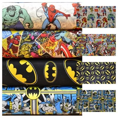 Batman - I Am The Shadow - DC Comics 100% Cotton Fabric Material • £12.99