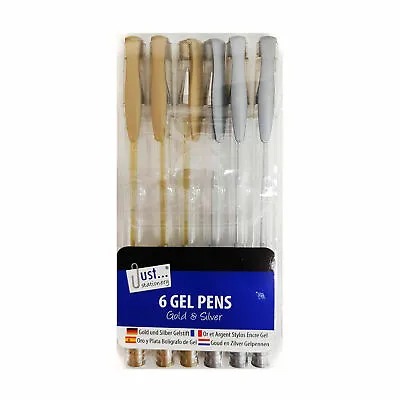 Gold And Silver Metallic Gel Pens Perfect For Christmas Wedding Invites UK • £1.99