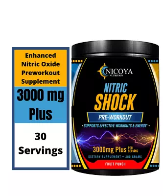 Nitric Oxide - Pre Workout Powder Increase Power Strength Energy Performance • $24.50