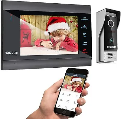 TMEZON Wireless WIFI Video Door Phone IP Doorbell Intercom System W/Camera 1080P • $119.99