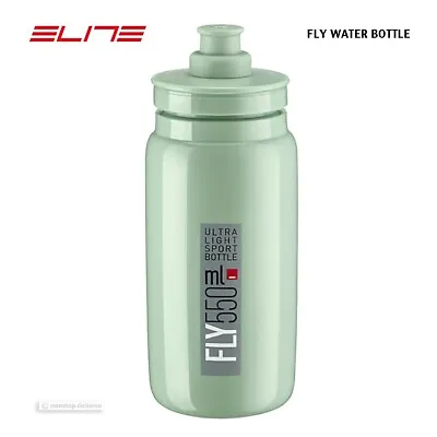 Elite FLY Lightweight Cycling Water Bottle BPA Free 550ml : GREEN/GREY • $9.99