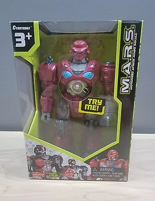 M.A.R.S. Motorized Walking Cyber Bot Attack Robot Red/Gray Action Dolls Toys • $13.91