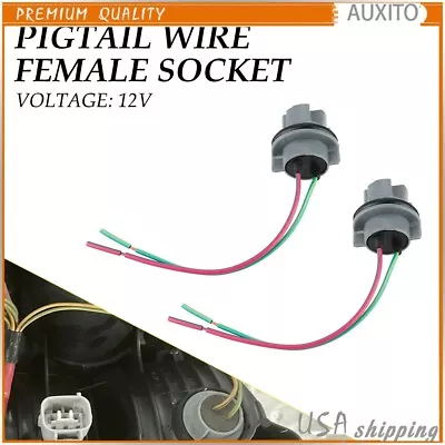 2x 992 7440 7440NA 7440A LED Bulb Brake Turn Signal Light Socket Harness Wire EO • $9.49