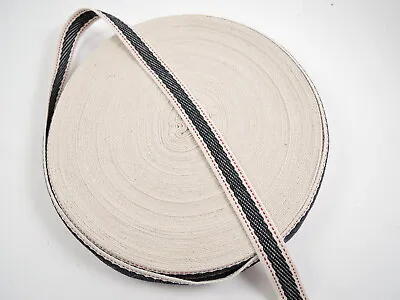 15mm X 5 Metres Natural Strong Cotton Tape Twill Tape Sewing Bunting STRAP • £2.99