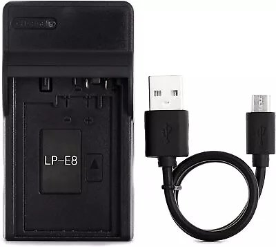 LP-E8 USB Charger For Canon EOS 550D EOS 600D EOS 650D EOS 700D EOS Kiss X4 • £15