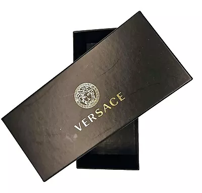 VERSACE Black Gift Box For Sunglasses/Eyeglasses Hardshell Case  & Glass Wipe • $19.99