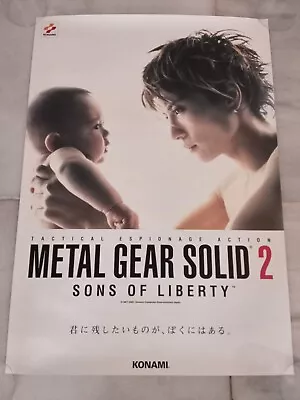 Metal Gear Solid 2 Sons Of Liberty Playstation 2 Official Promo Japan B2 Poster • $399