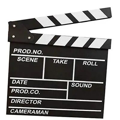  Professional Vintage TV Movie Film Clap Board Slate Cut Prop Director Black • $19.60