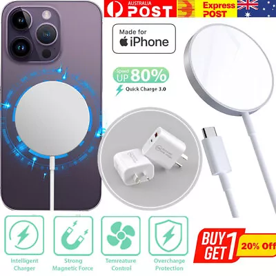 $13.99 • Buy MagSafe Magnetic Wireless Charger Charging Pad For Apple IPhone 14 12 13 Pro Max