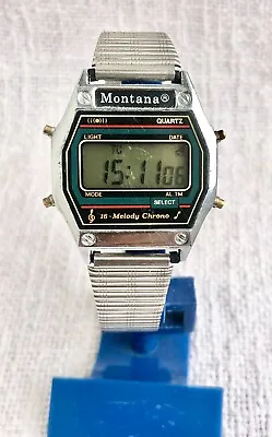 RARE . Vintage Watch Montana Melodies Men's LCD 1980s • $30