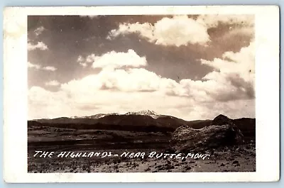 Butte Montana MT Postcard RPPC Photo The Highlands View C1930's Unposted Vintage • $29.95